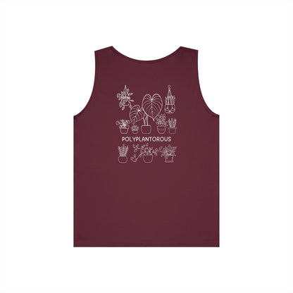 polyPLANTorous // Unisex Heavy Cotton Tank Top - Polyplantorous Plant Lover Design