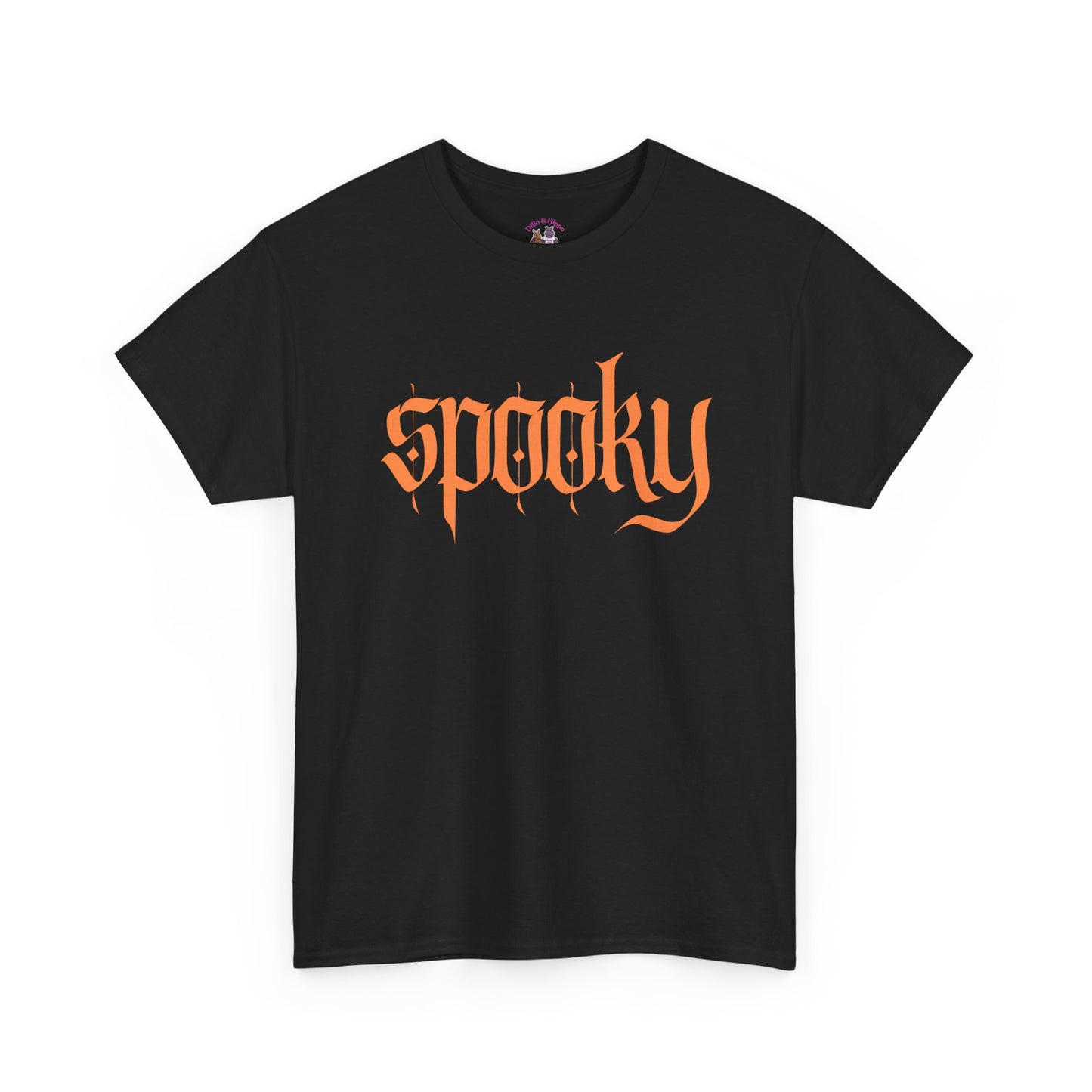 Spooky Unisex Heavy Cotton Tee, Halloween Shirt, Cute Fall T-Shirt, Casual Wear, Gift for Friends, Seasonal Apparel