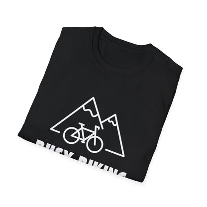 Busy (Mountain) Biking // Unisex Softstyle T-Shirt