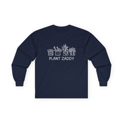 Plant Zaddy // Unisex Ultra Cotton Long Sleeve Tee - Perfect for Plant Lovers and Gardening Enthusiasts