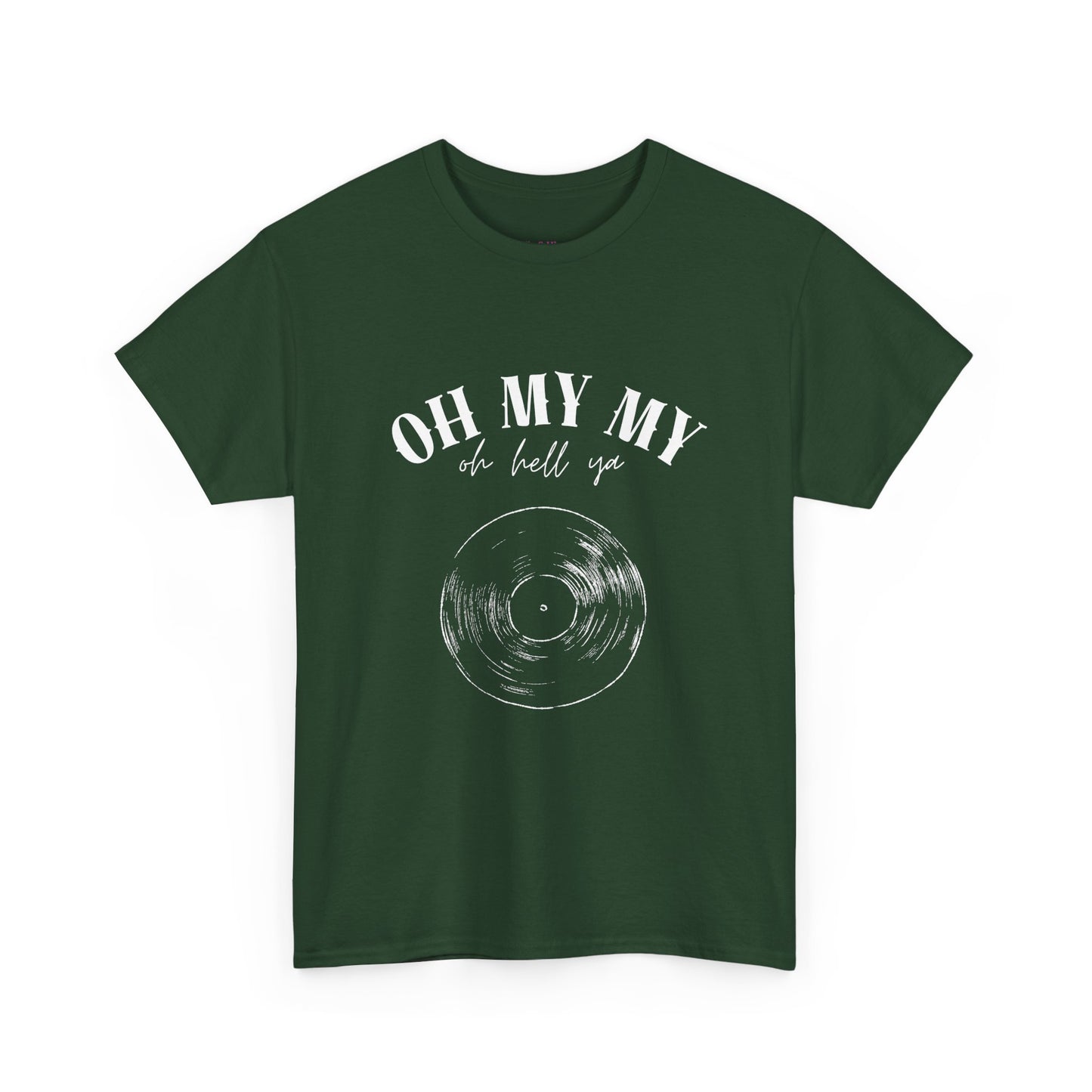Oh My My Vintage Vinyl Graphic // Unisex Heavy Cotton Tee - Perfect for Music Lovers
