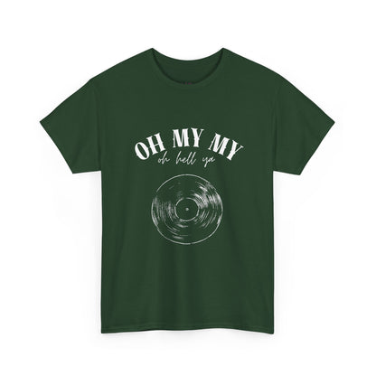 Oh My My Vintage Vinyl Graphic // Unisex Heavy Cotton Tee - Perfect for Music Lovers