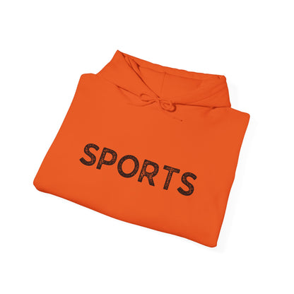 Sports // Unisex Heavy Blend™ Hooded Sweatshirt - Black Text