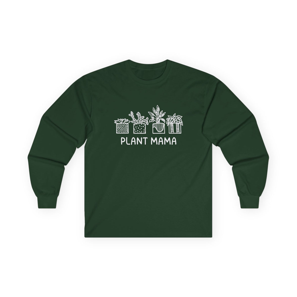 Plant Mama // Long Sleeve Tee - Unisex Cotton Shirt for Plant Lovers