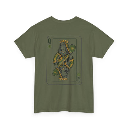 Pickleball - Queen of the Court - Vintage Playing Card Graphic T-Shirt