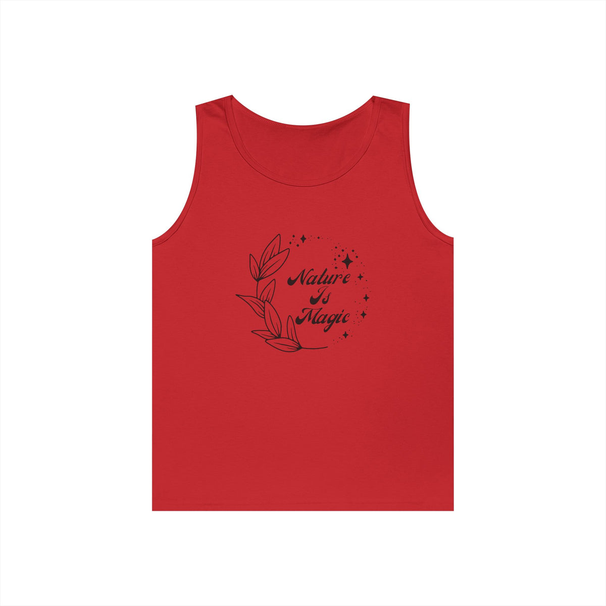 Nature is Magic // Unisex Heavy Cotton Tank Top -  Design for Outdoor Lovers