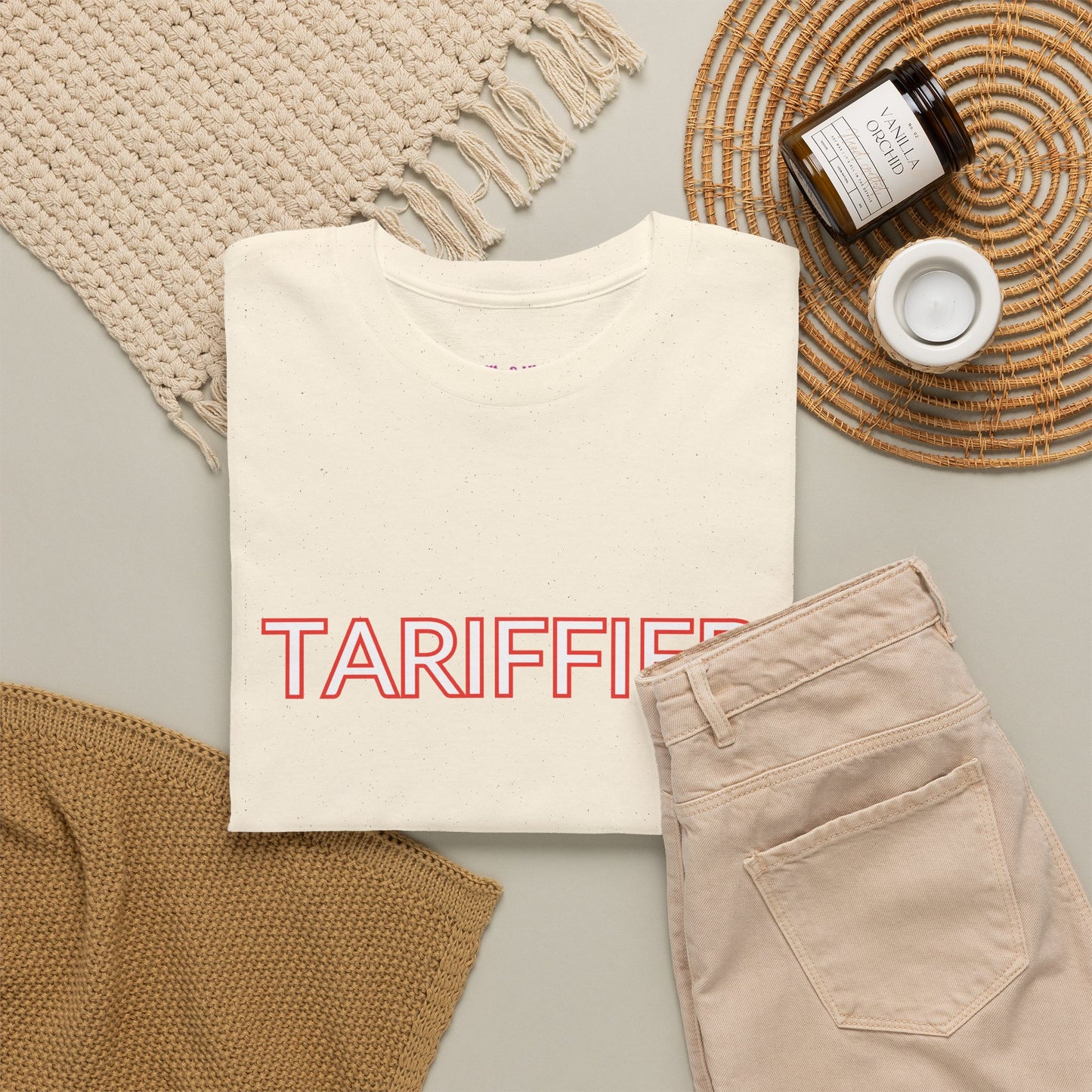 Tarrified // Unisex Heavy Cotton Tee - Scary Economy Statement Shirt