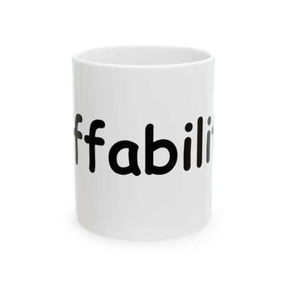 diffability // Ceramic Mug, (11oz, 15oz)