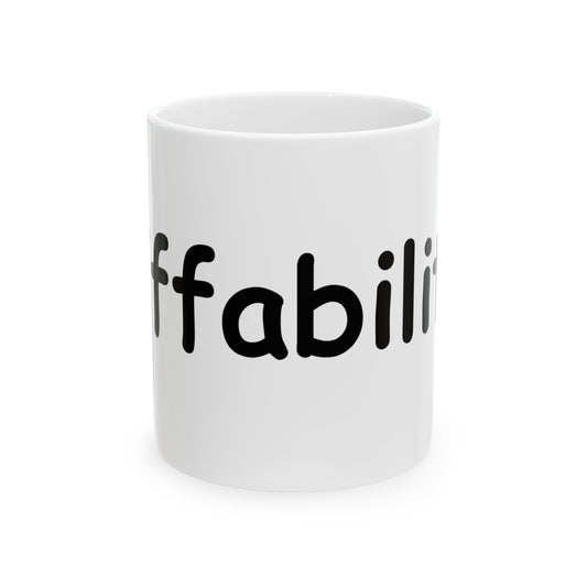 diffability // Ceramic Mug, (11oz, 15oz)