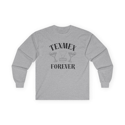 Tex-Mex Forever - Ritas & Queso // Unisex Long Sleeve Tee - Perfect for Food Lovers and Party Enthusiasts