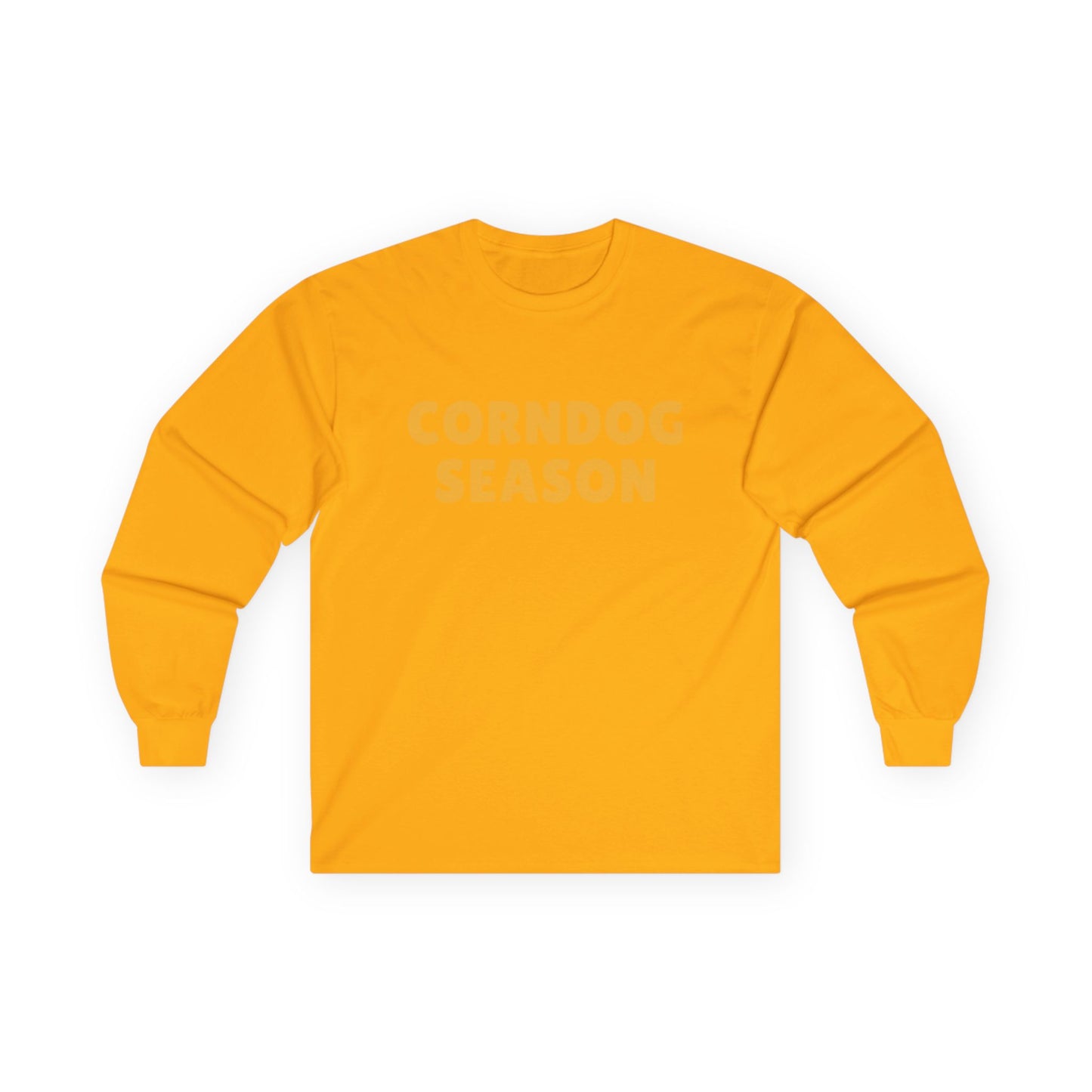 Corndog Season // Long Sleeve Tee - Fun Unisex Apparel for Food Lovers
