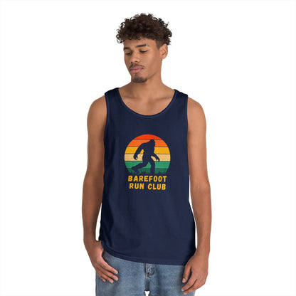Barefoot Run Club Silhouette //  Unisex Heavy Cotton Tank Top