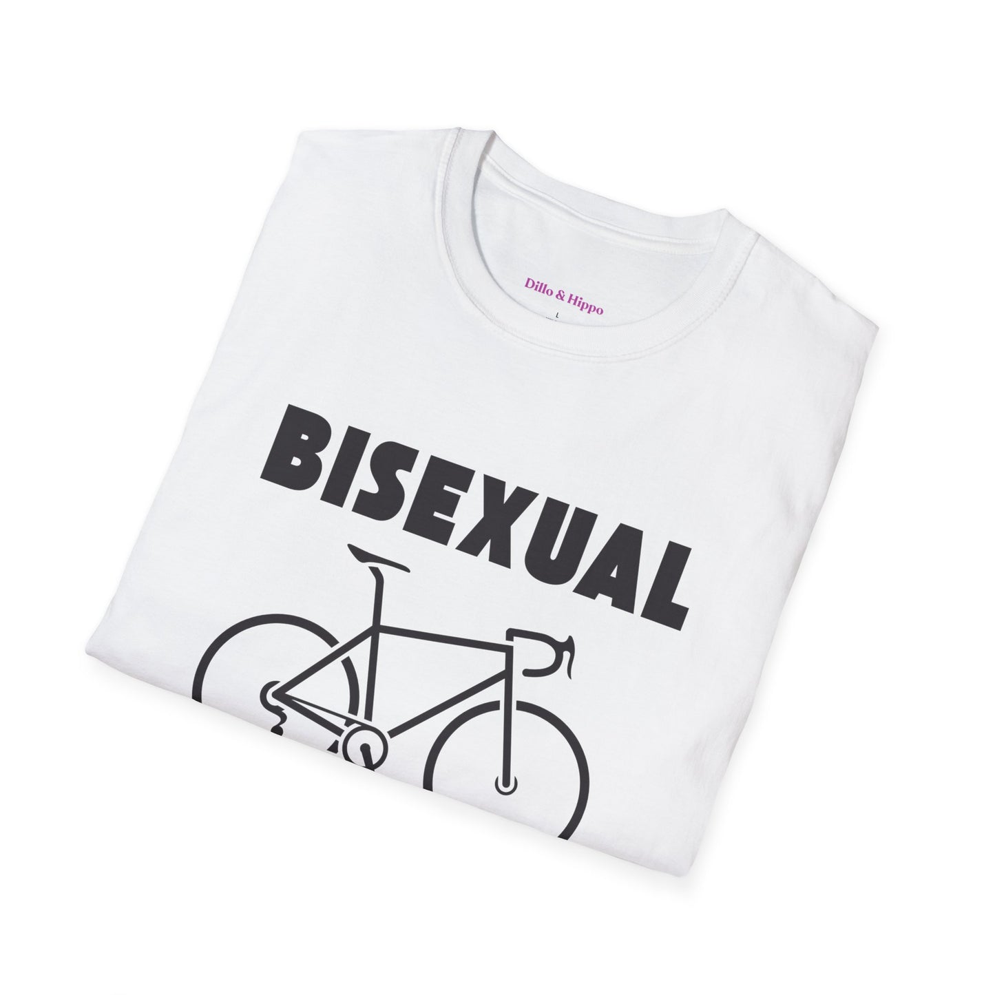 Bisexual (Road) Bicyclist  // Unisex Softstyle T-Shirt