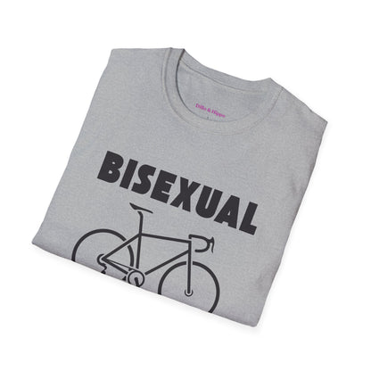 Bisexual (Road) Bicyclist  // Unisex Softstyle T-Shirt