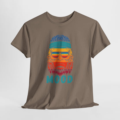 Bigfoot Mood // Retro Mood Unisex Heavy Cotton Tee - Colorful Graphic T-Shirt