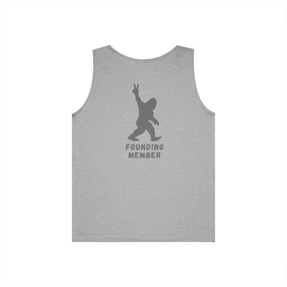 Barefoot Run Club // Bigfoot Founding Member // Double Sided Unisex Heavy Cotton Tank Top
