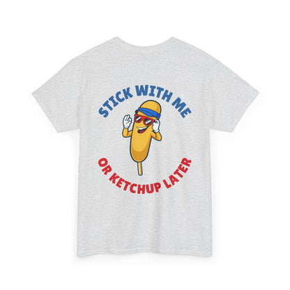Funny Corndog Season // Unisex Heavy Cotton Tee | Perfect for Food Lovers and Festivals