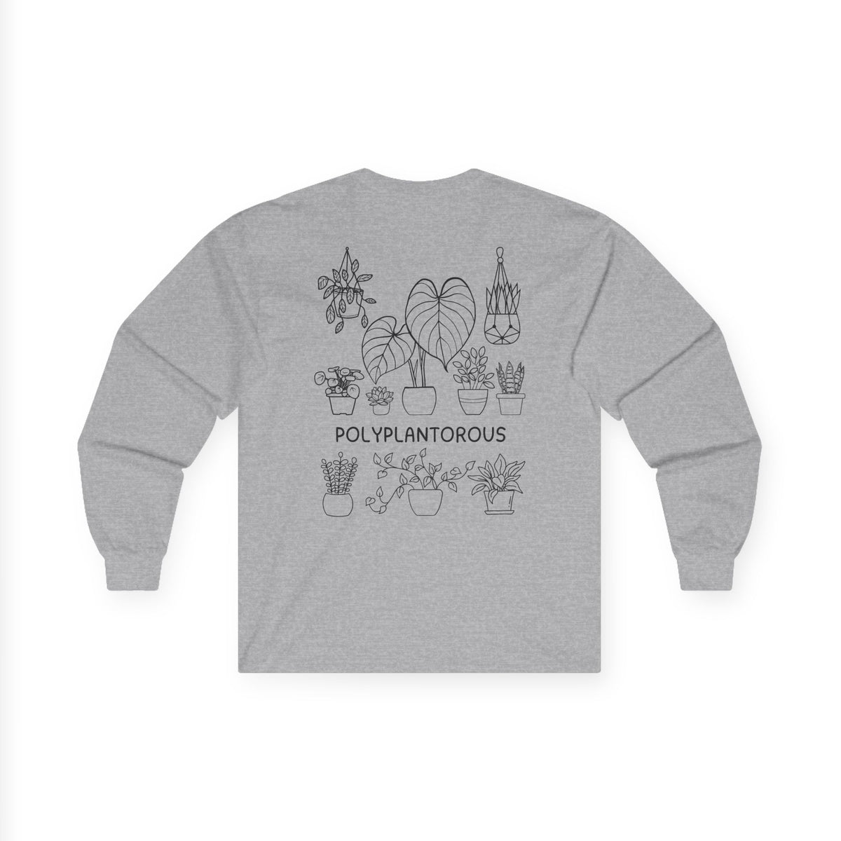 polyPLANTorous // Unisex Long Sleeve Tee - Botanical Design for Plant Lovers