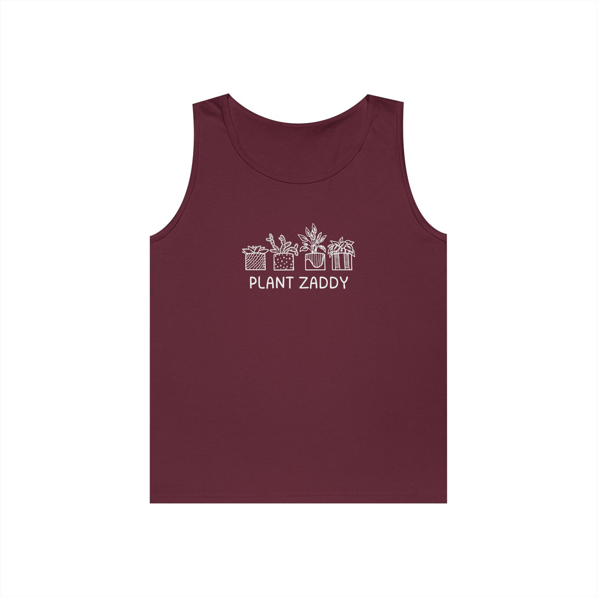 Plant Zaddy Unisex Heavy Cotton Tank Top - Perfect for Plant Lovers