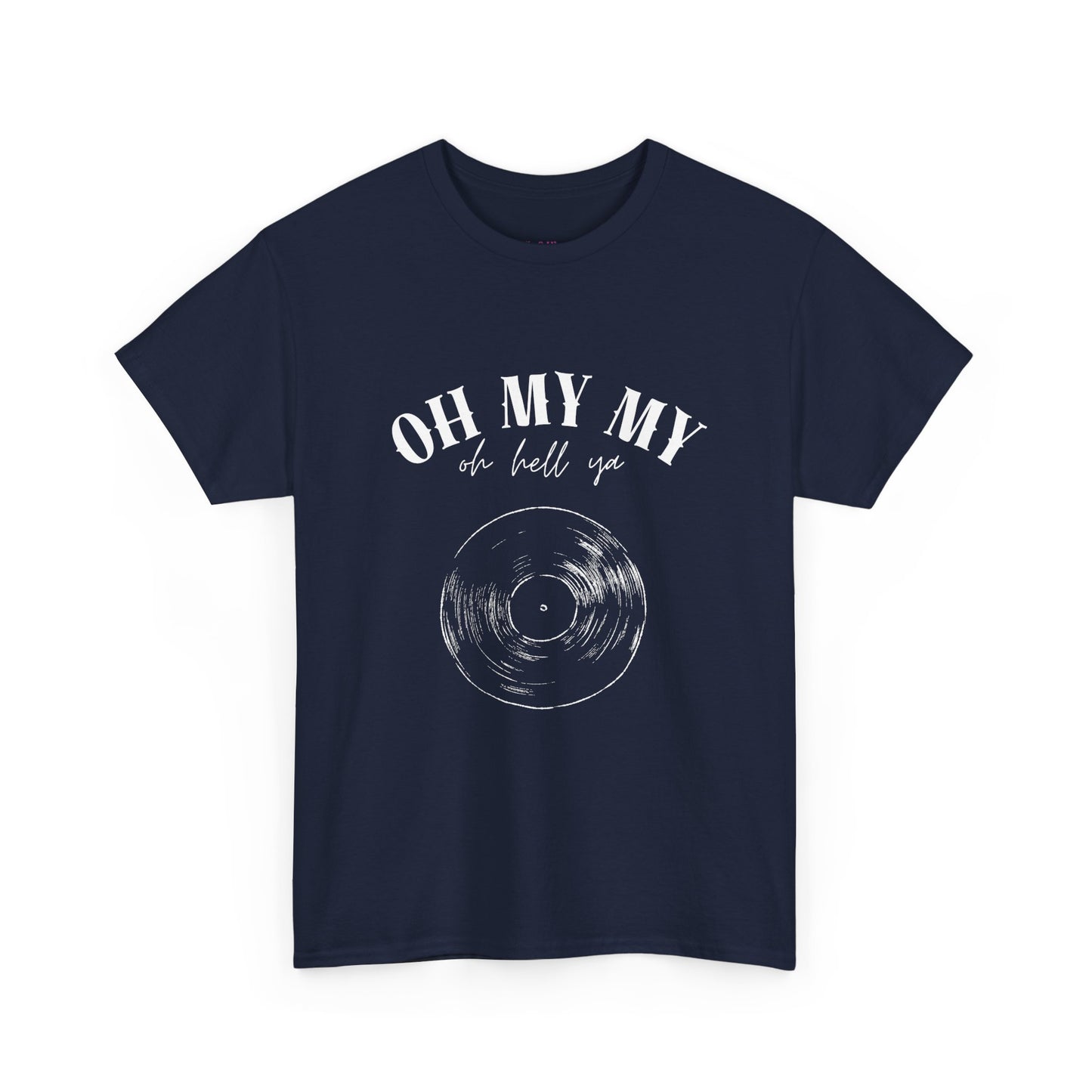 Oh My My Vintage Vinyl Graphic // Unisex Heavy Cotton Tee - Perfect for Music Lovers