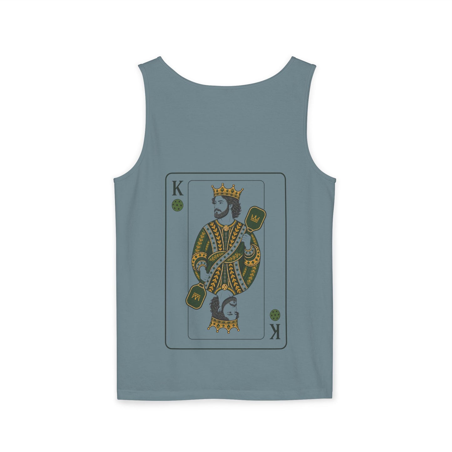 Pickleball - King of the Court - Vintage Playing Card - Tank Top — Graphic Tank