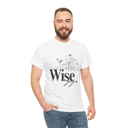 Wise Guys Unisex Heavy Cotton Tee - Stylish Graphic Tee for Casual Wear