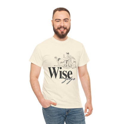 Wise Guys Unisex Heavy Cotton Tee - Stylish Graphic Tee for Casual Wear