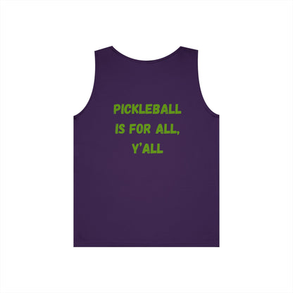 Pickleball is for All, Y'all // Unisex Heavy Cotton Tank Top