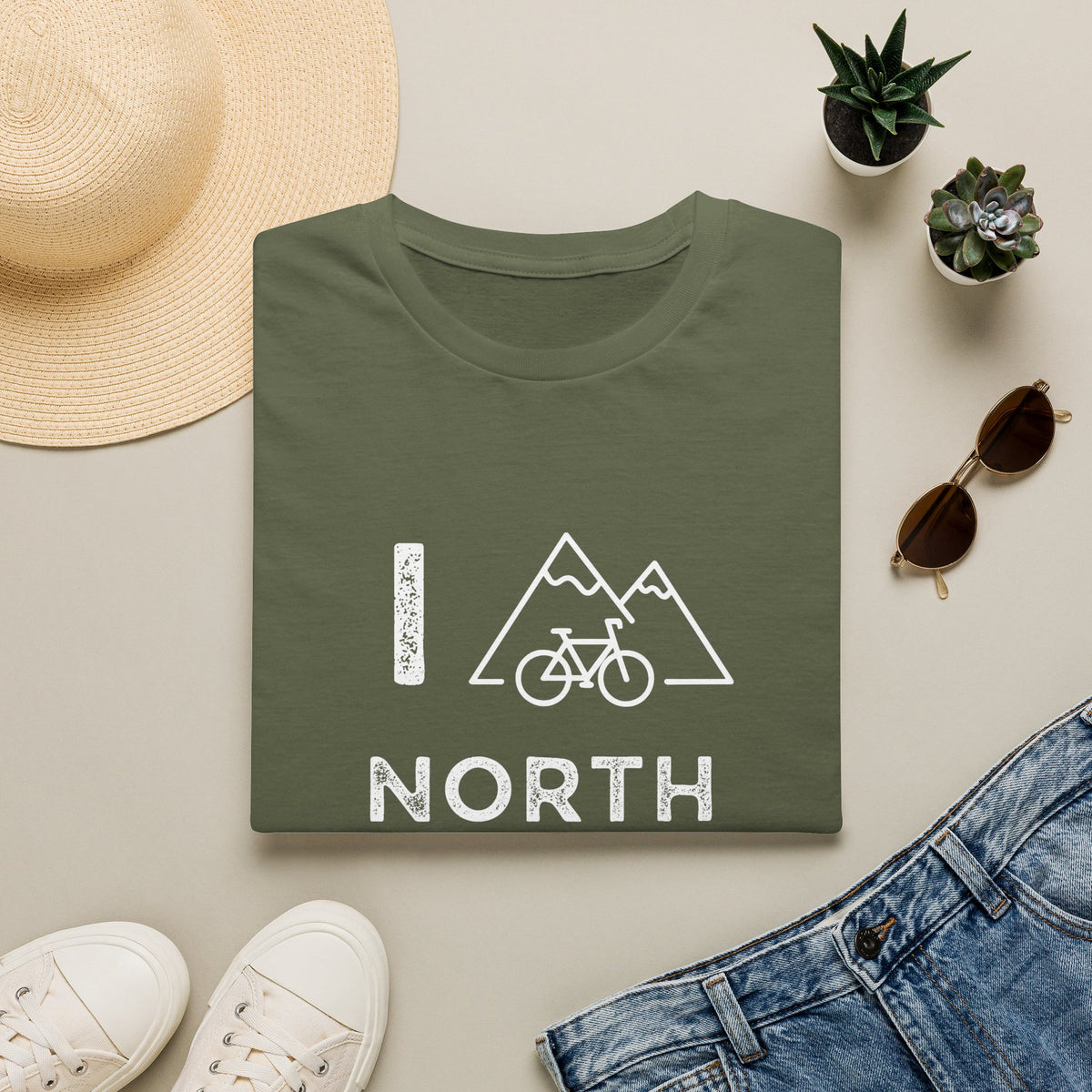 I (Mountain) Bike North Carolina // Unisex Softstyle T-Shirt