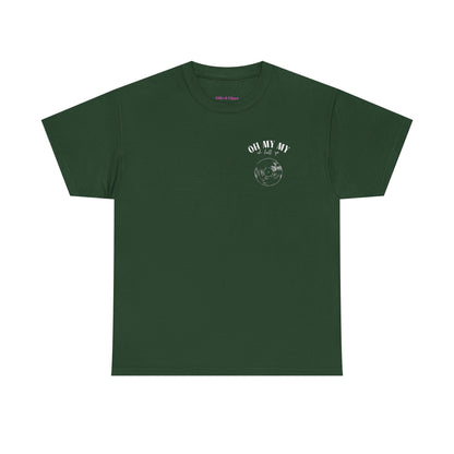 Oh My My Vintage Vinyl Graphic - Pocket Placement // Unisex Heavy Cotton Tee - Perfect for Music Lovers
