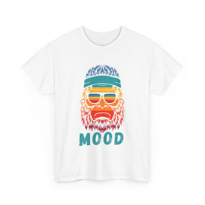 Bigfoot Mood // Retro Mood Unisex Heavy Cotton Tee - Colorful Graphic T-Shirt