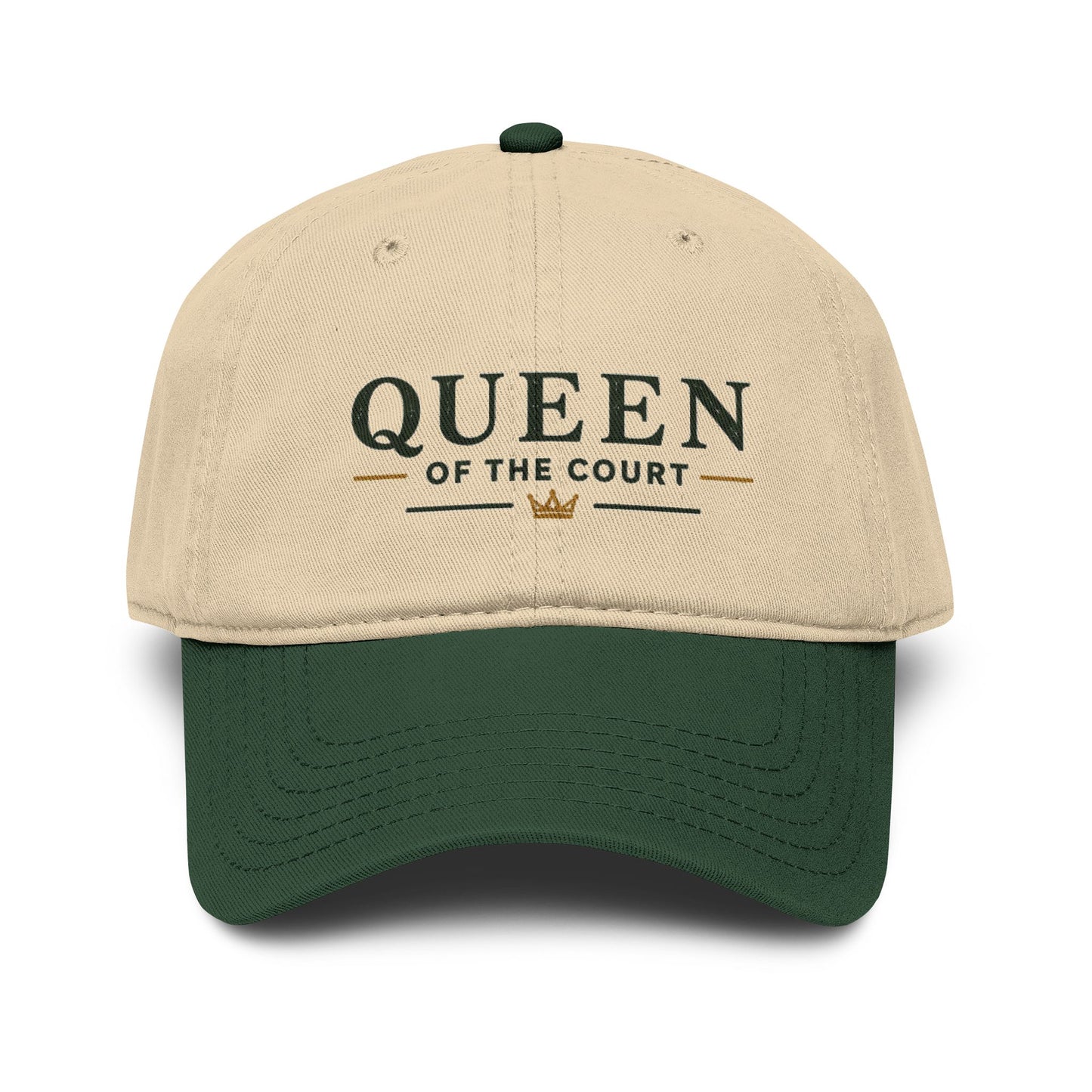Queen of the Court Washed Baseball Cap — Pickleball or Tennis Player Hat