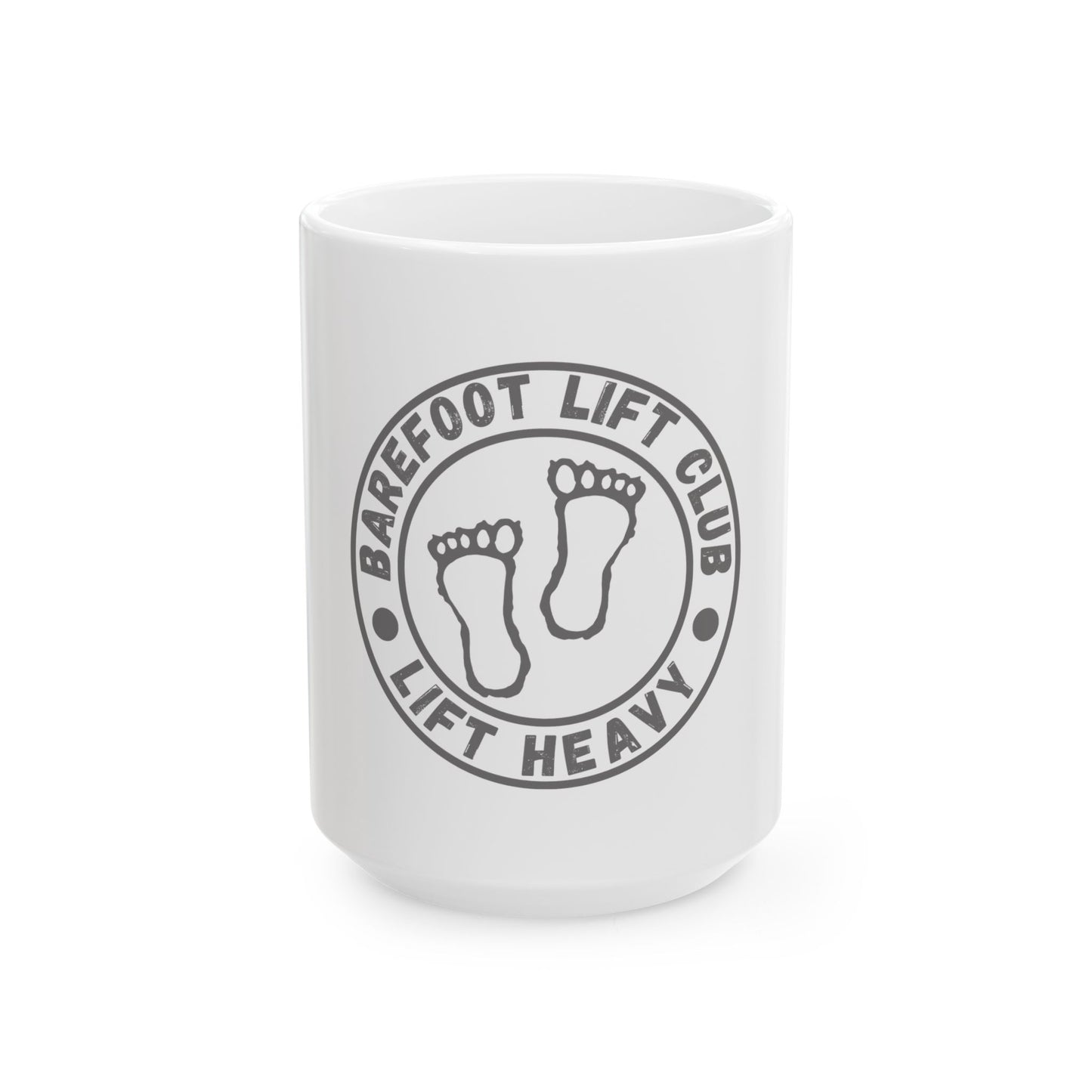 Barefoot Lift Club // Ceramic Mug, (11oz, 15oz)