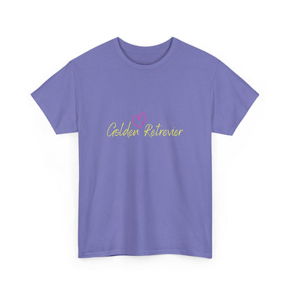 Golden Retriever Woofin' For My Black Cat // Unisex Heavy Cotton Tee - Relationship Dynamics