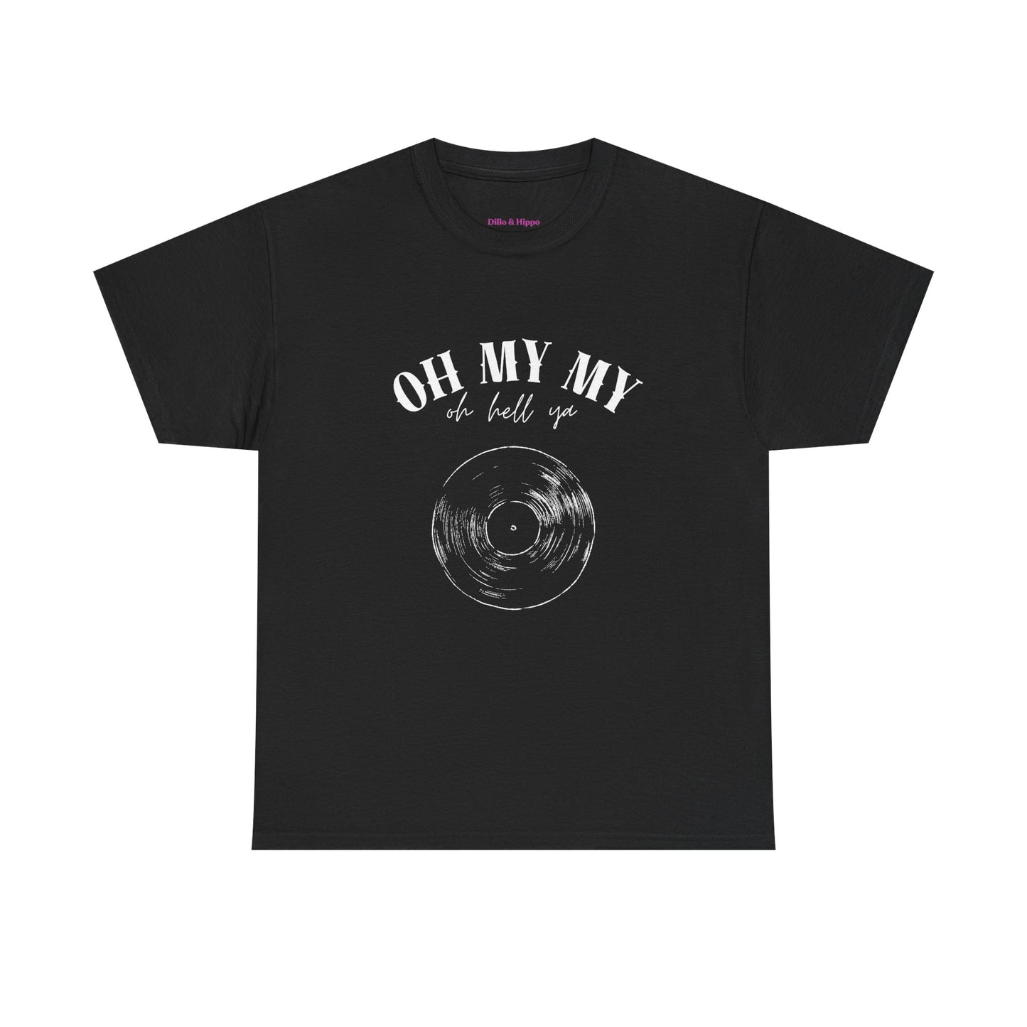 Oh My My Vintage Vinyl Graphic // Unisex Heavy Cotton Tee - Perfect for Music Lovers