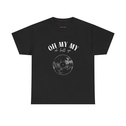Oh My My Vintage Vinyl Graphic // Unisex Heavy Cotton Tee - Perfect for Music Lovers