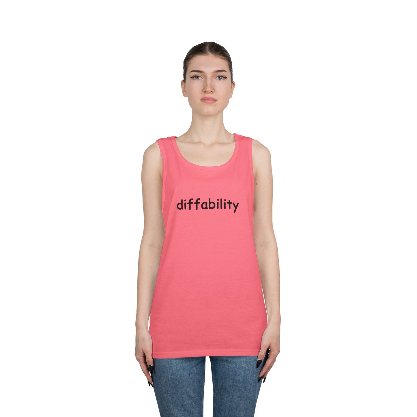 Diffability // Unisex Heavy Cotton Tank Top