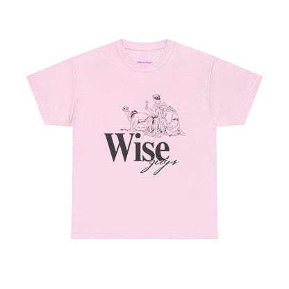 Wise Guys Unisex Heavy Cotton Tee - Stylish Graphic Tee for Casual Wear
