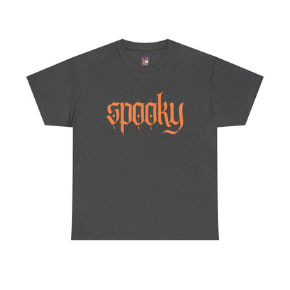 Spooky Unisex Heavy Cotton Tee, Halloween Shirt, Cute Fall T-Shirt, Casual Wear, Gift for Friends, Seasonal Apparel