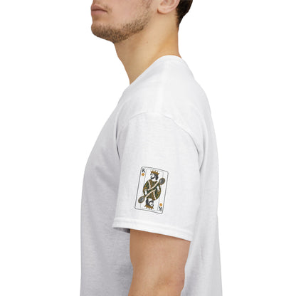 Tennis - King of the Court Card Tee — Sleeve Print Vintage Playing Card Graphic T-Shirt