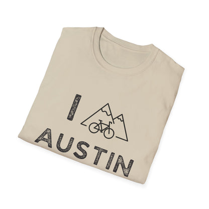 I (Mountain) Bike Austin // Unisex Softstyle T-Shirt