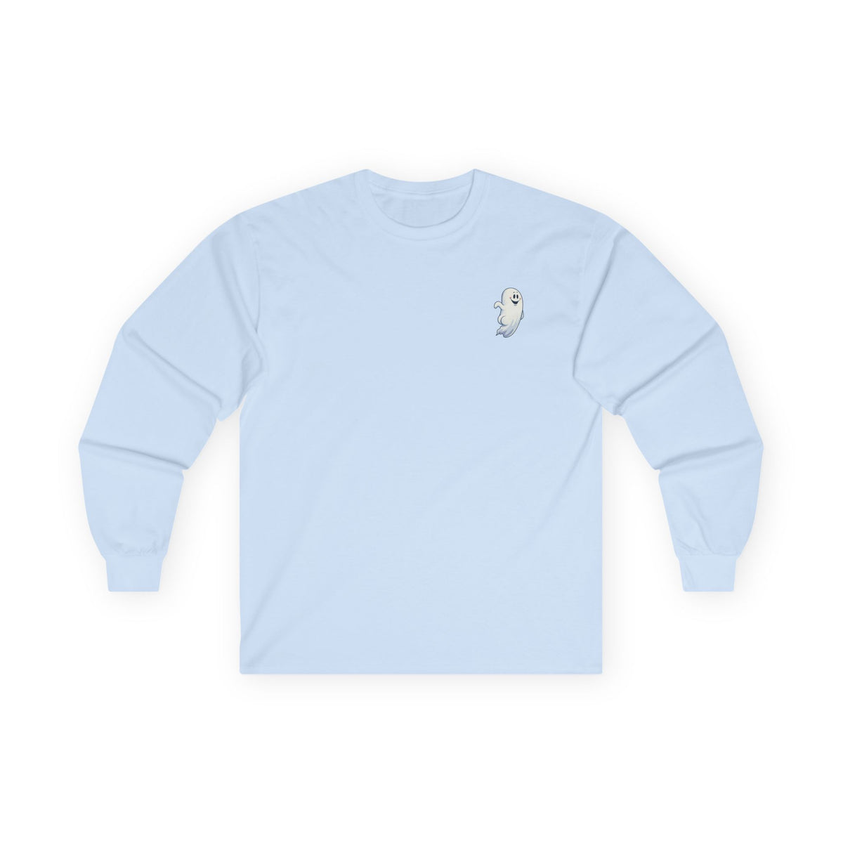 Power Bottom Autumn - White Ghost // Unisex Ghostly Vibes Long Sleeve Tee