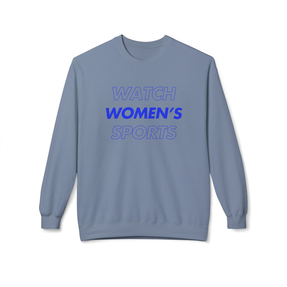 Watch Women's Sports // Unisex Midweight Softstyle Fleece Crewneck Sweatshirt