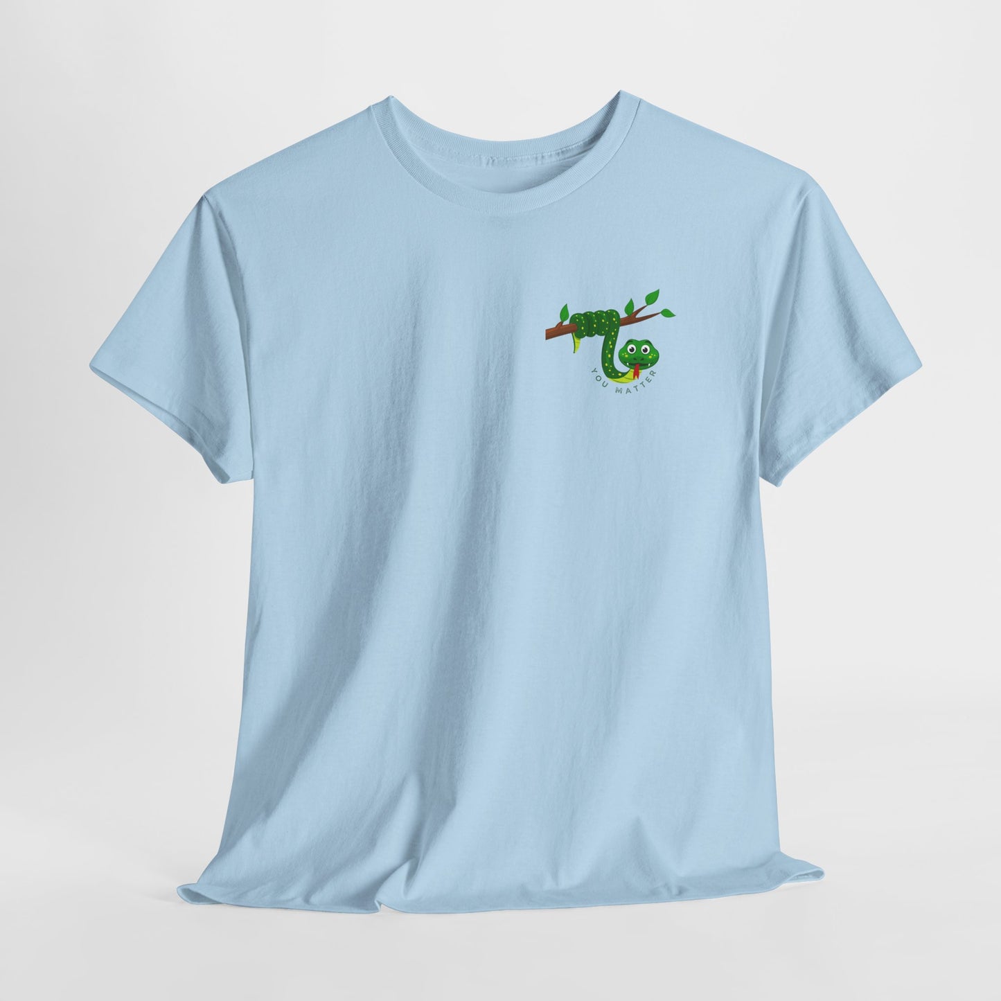 Keep Hanging On - Snake // Unisex Heavy Cotton Tee - Positive Message T-Shirt
