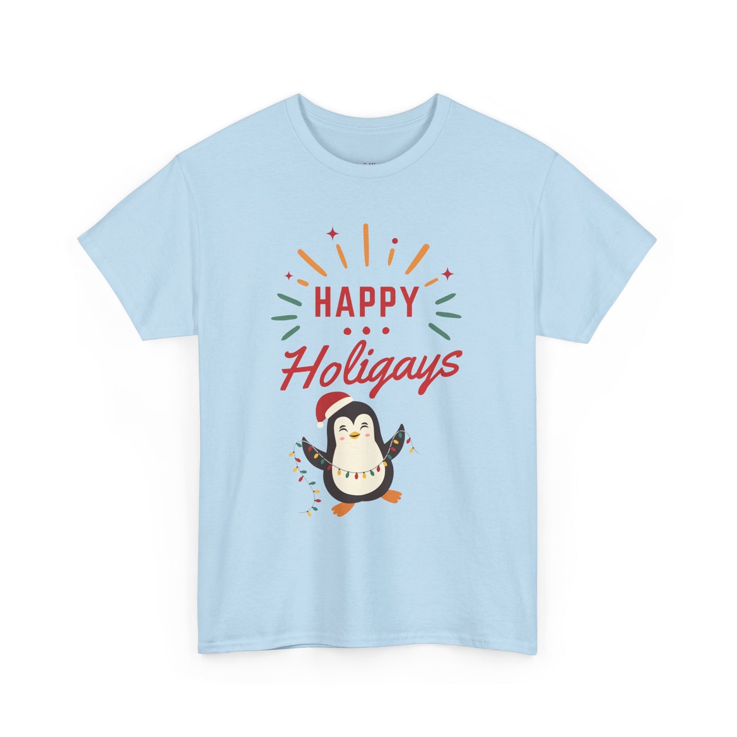 Happy Holigay Penguin Unisex Heavy Cotton Tee