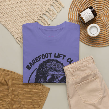 Bigfoot Founding Member of the Barefoot Lift Club // Unisex Heavy Cotton Tee - Founding Member Sasquatch Design