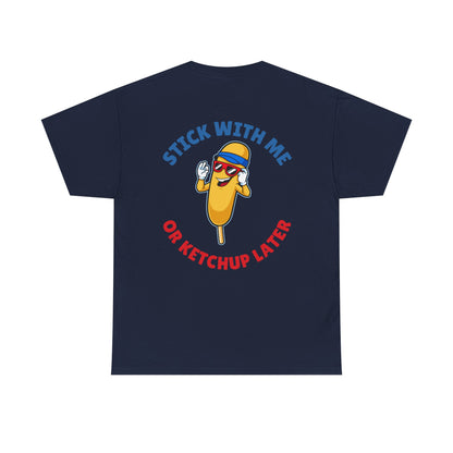 Funny Corndog Season // Unisex Heavy Cotton Tee | Perfect for Food Lovers and Festivals