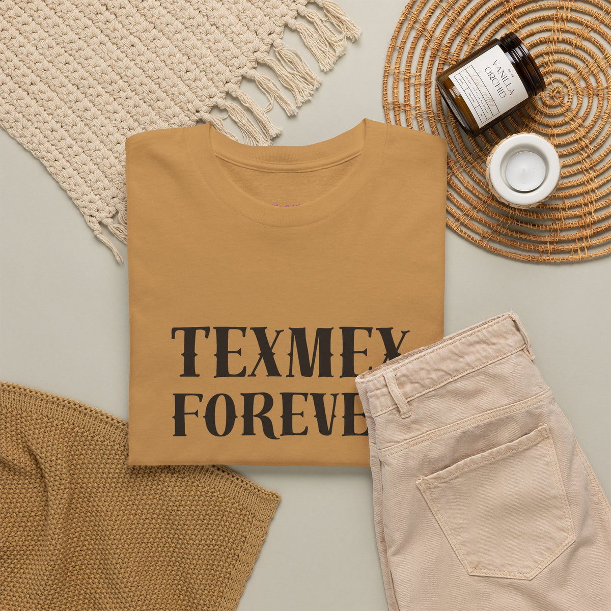 TexMex Forever Unisex Heavy Cotton Tee - Casual Style T-Shirt for Food Lovers