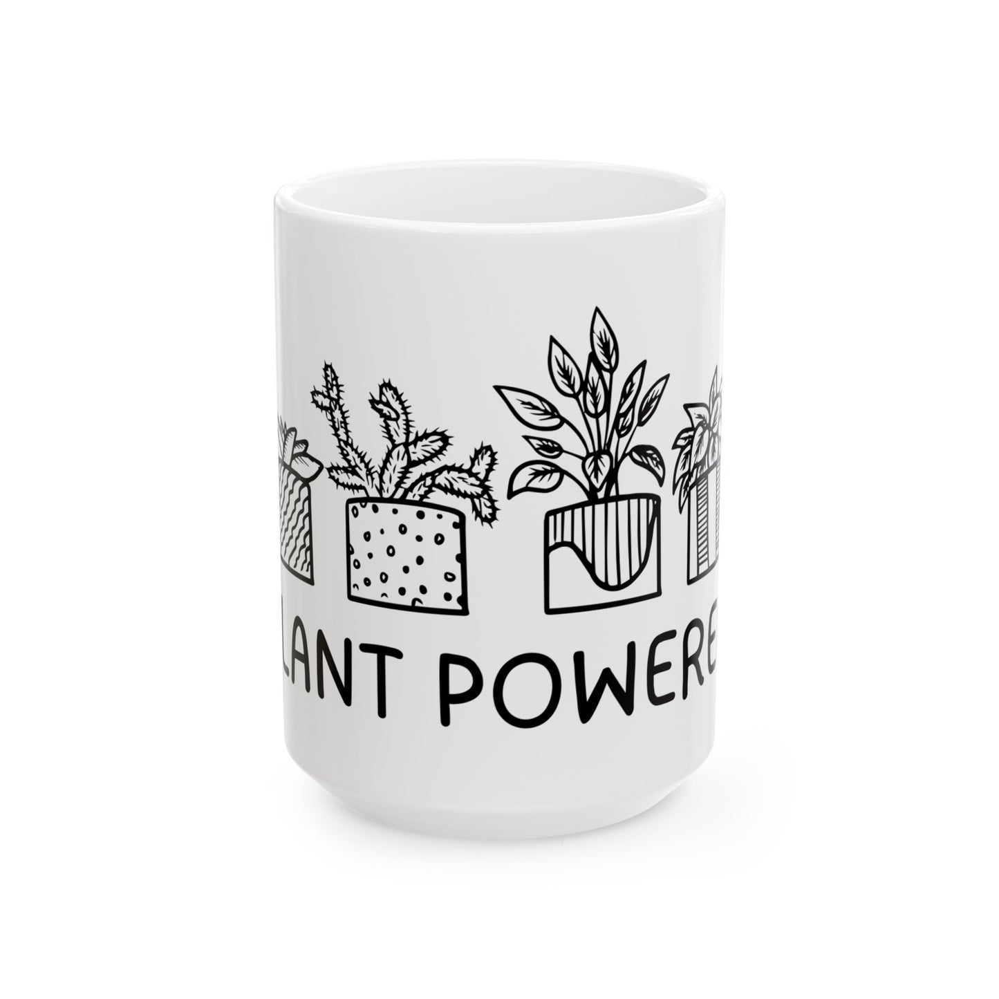 Plant Powered // Ceramic Mug, (11oz, 15oz)