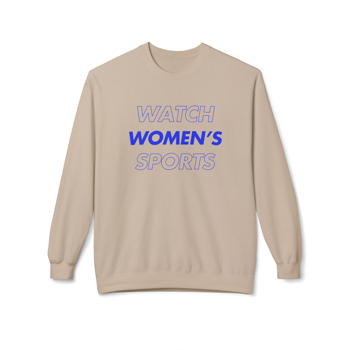 Watch Women's Sports // Unisex Midweight Softstyle Fleece Crewneck Sweatshirt